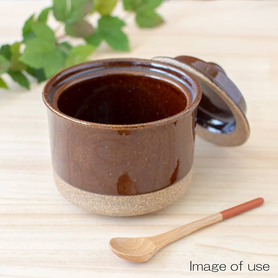 Amazon｜藍窯 萬古焼 キャニスター 保存容器 約300ml ｢ エスタ