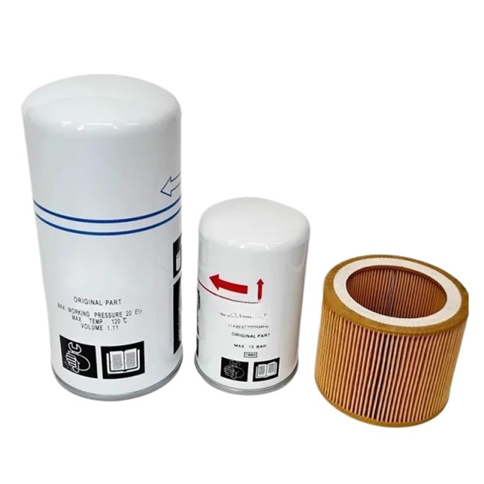 Cleufwko One Color 1Pcs 2901350400 Filter Kit 4000Hrs For Compressor 2901-3504-00