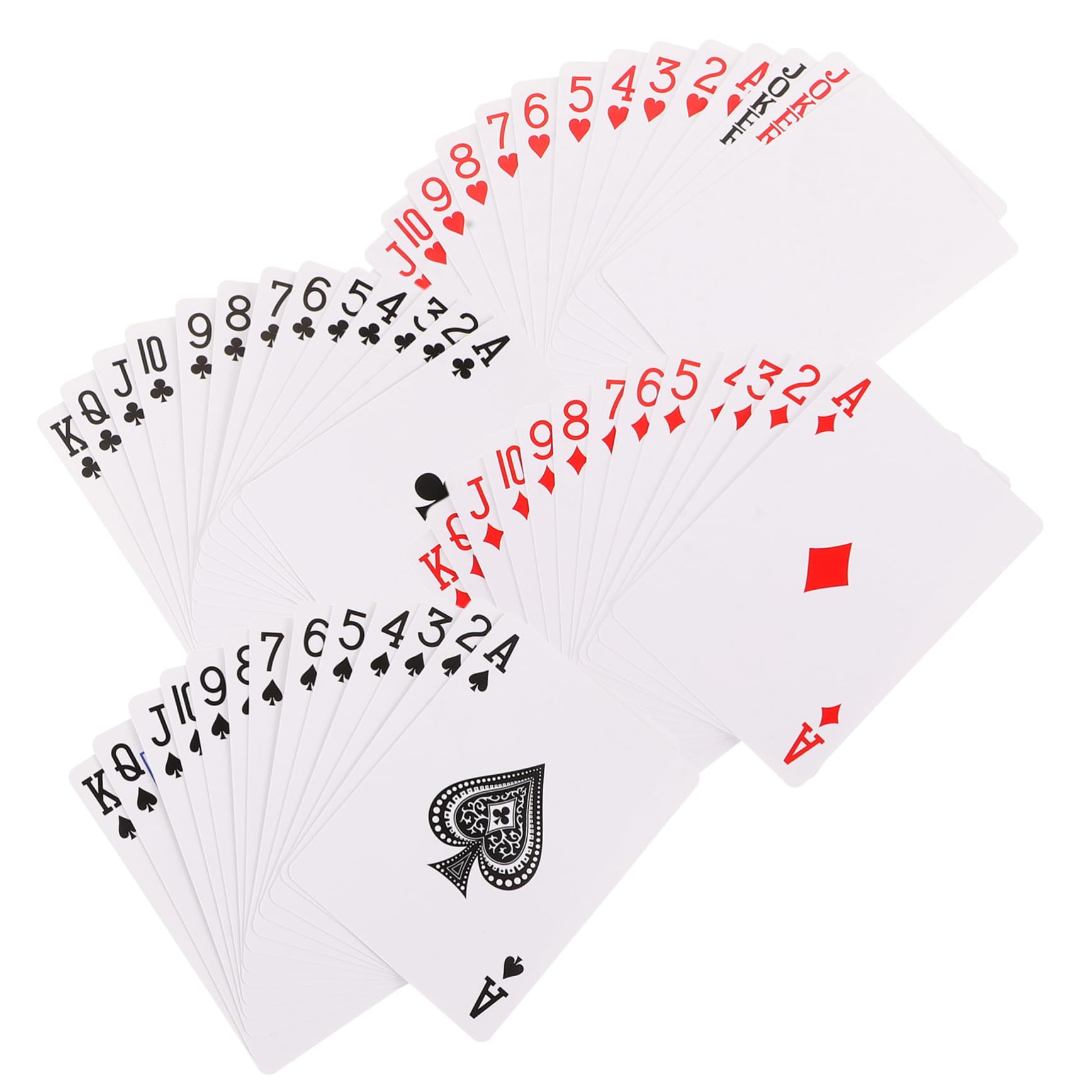 Toyvian 5juegos Tarjetas De Póker para Papel De Transferencia De Calor Tarjetas De Personalizables para Entretenimiento y Fiestas