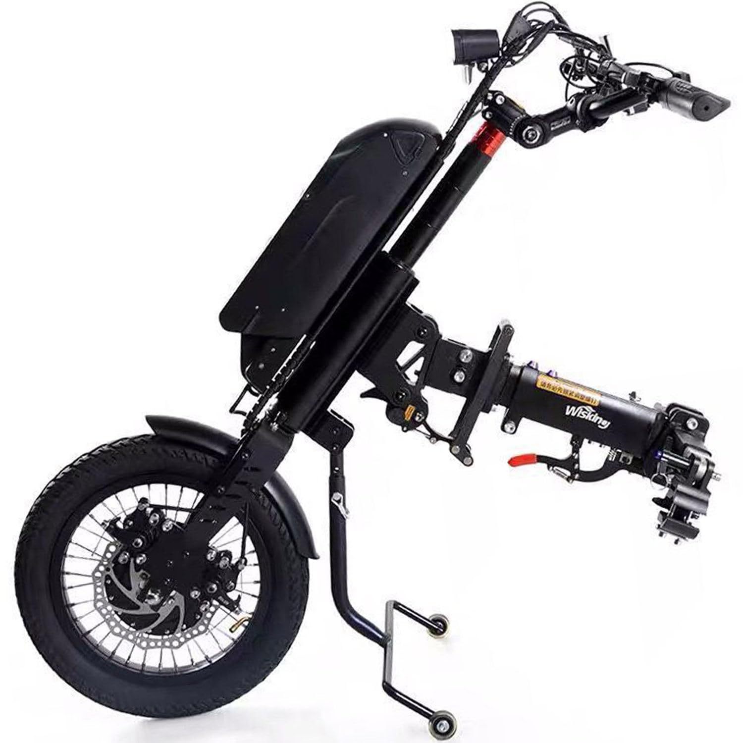 Accesorio eléctrico para tractor de silla de ruedas con motor de 600 W, batería de 36 V, alcance de 45 km, 3 velocidades y pantalla LCD