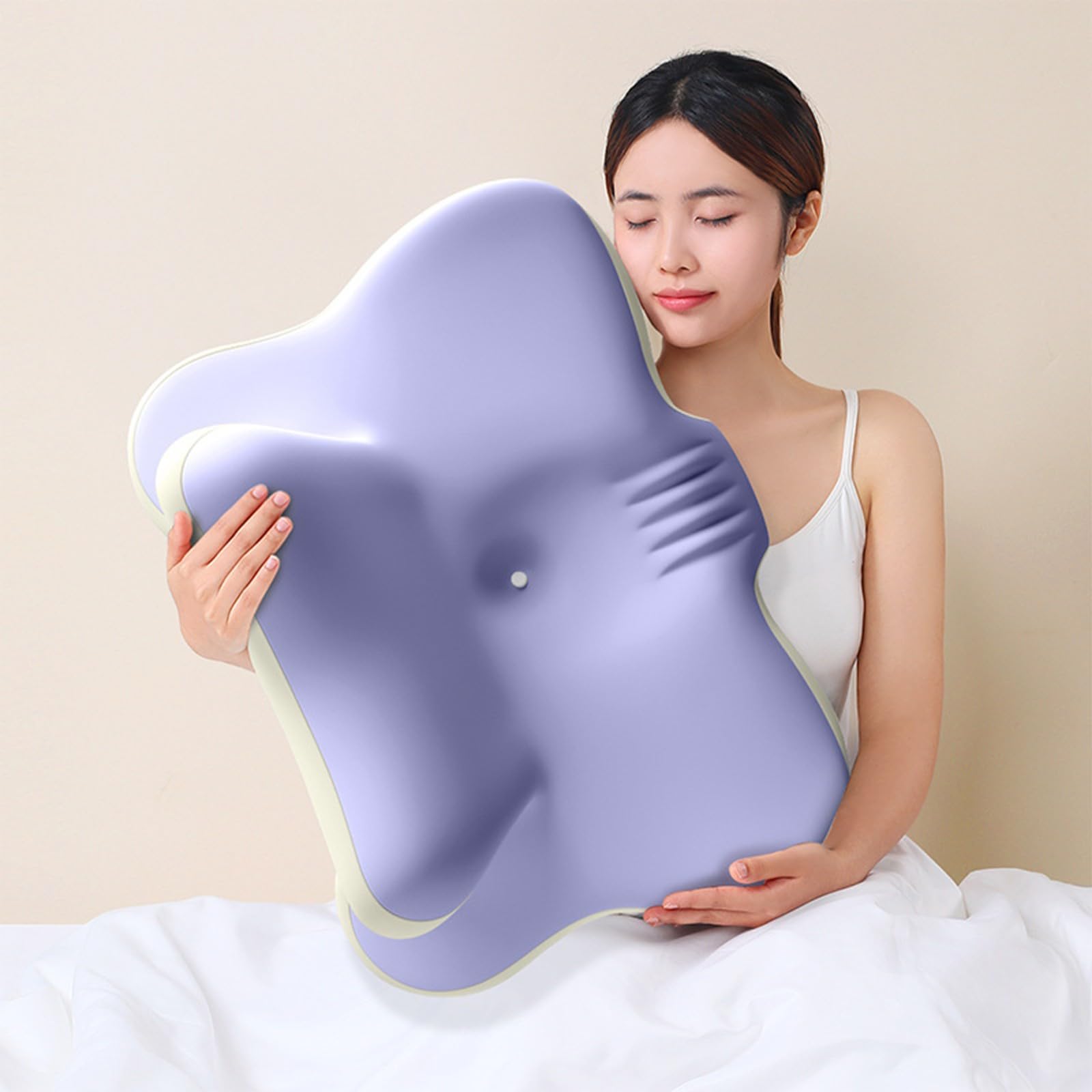 2. Almohada cervical ajustable para dormir de lado, almohada transpirable para uso doméstico y electrónica, almohada de viaje para usuarios de teléfono