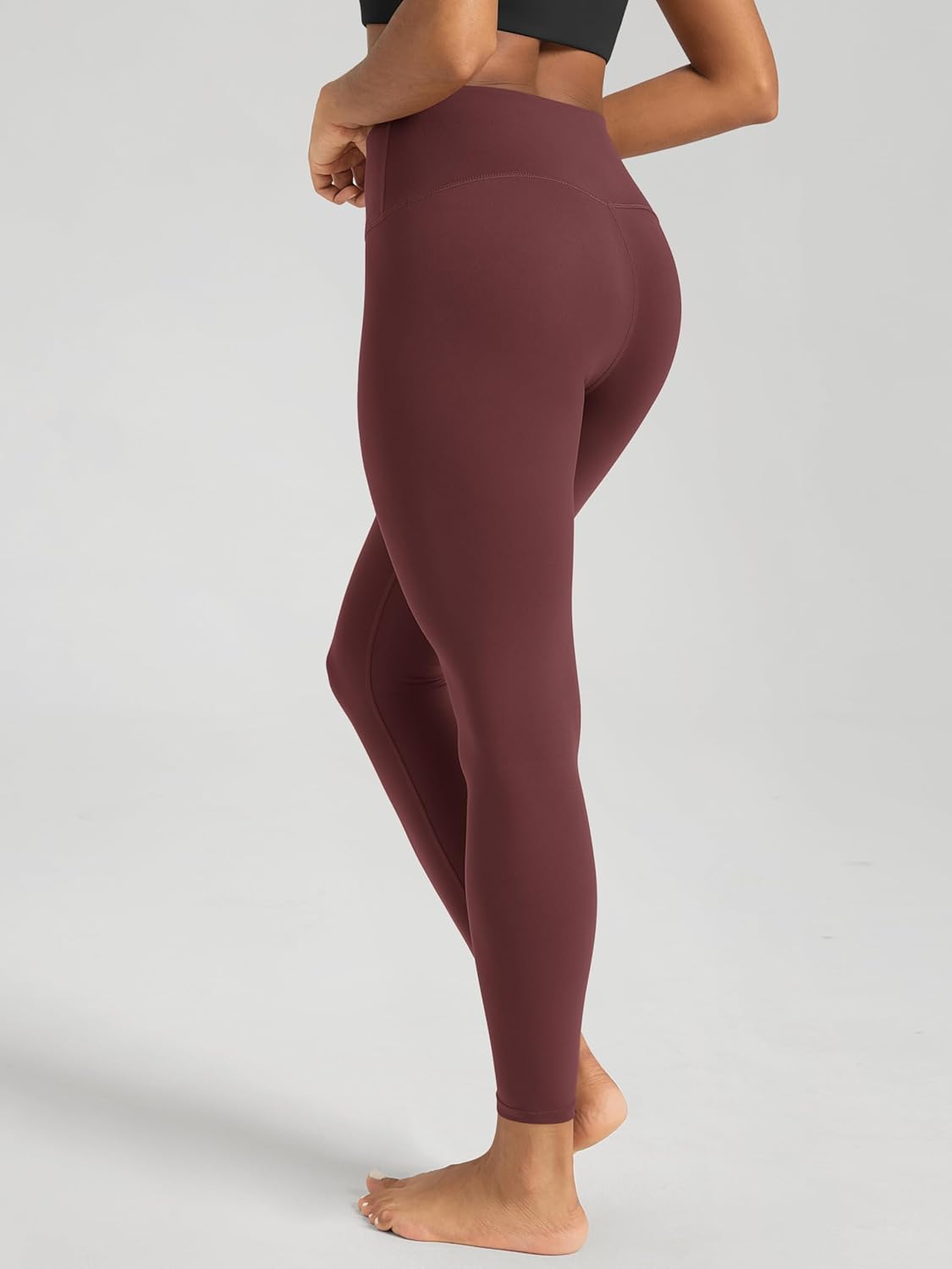 ODODOS Women's Crossover Leggings with Back Pocket, 23" / 25" / 28" Buttery Soft V High Wasit Lounge Yoga Pants - Image 4