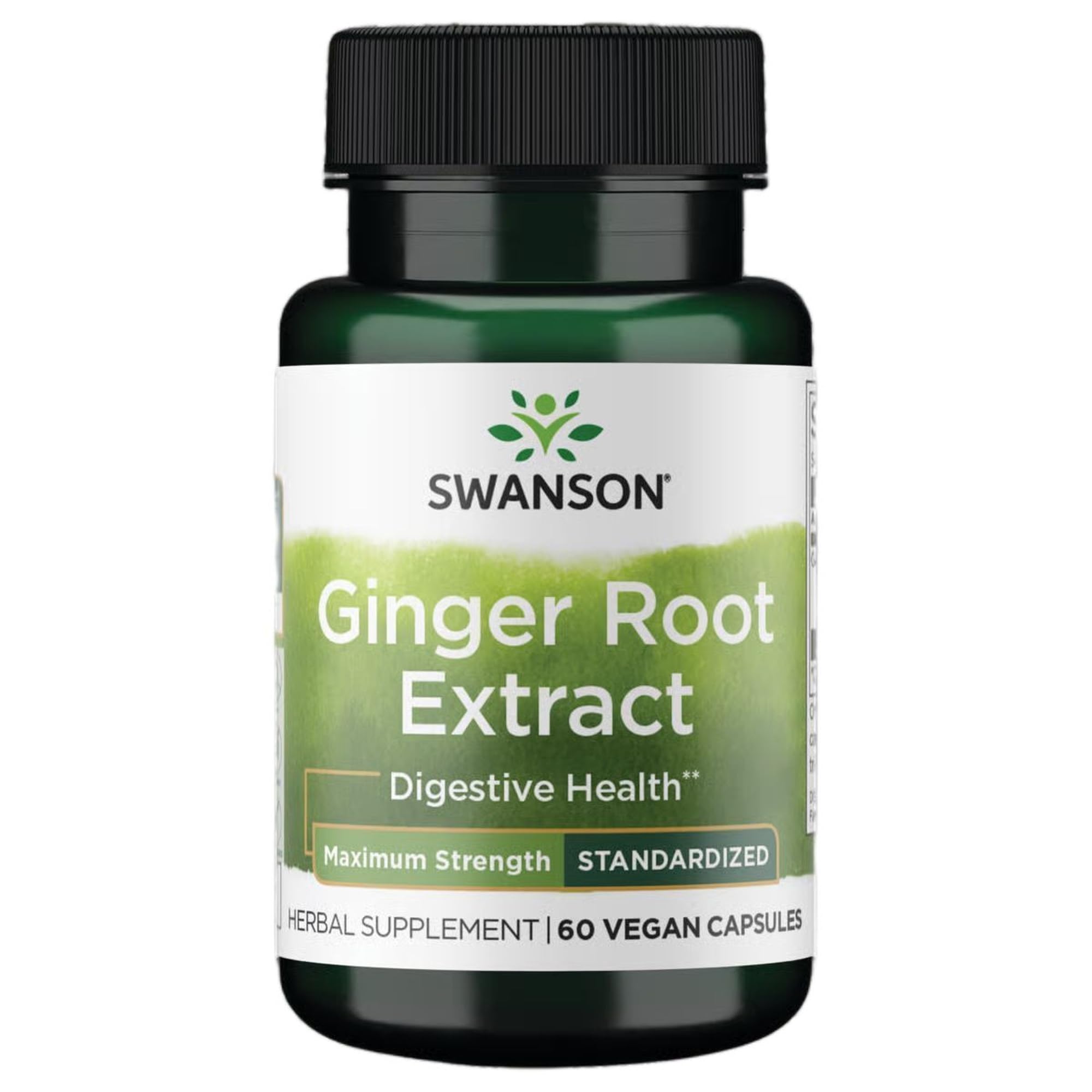Swanson Maximum Strength Ginger Root Extract 200 mg, 60 Veg Capsules