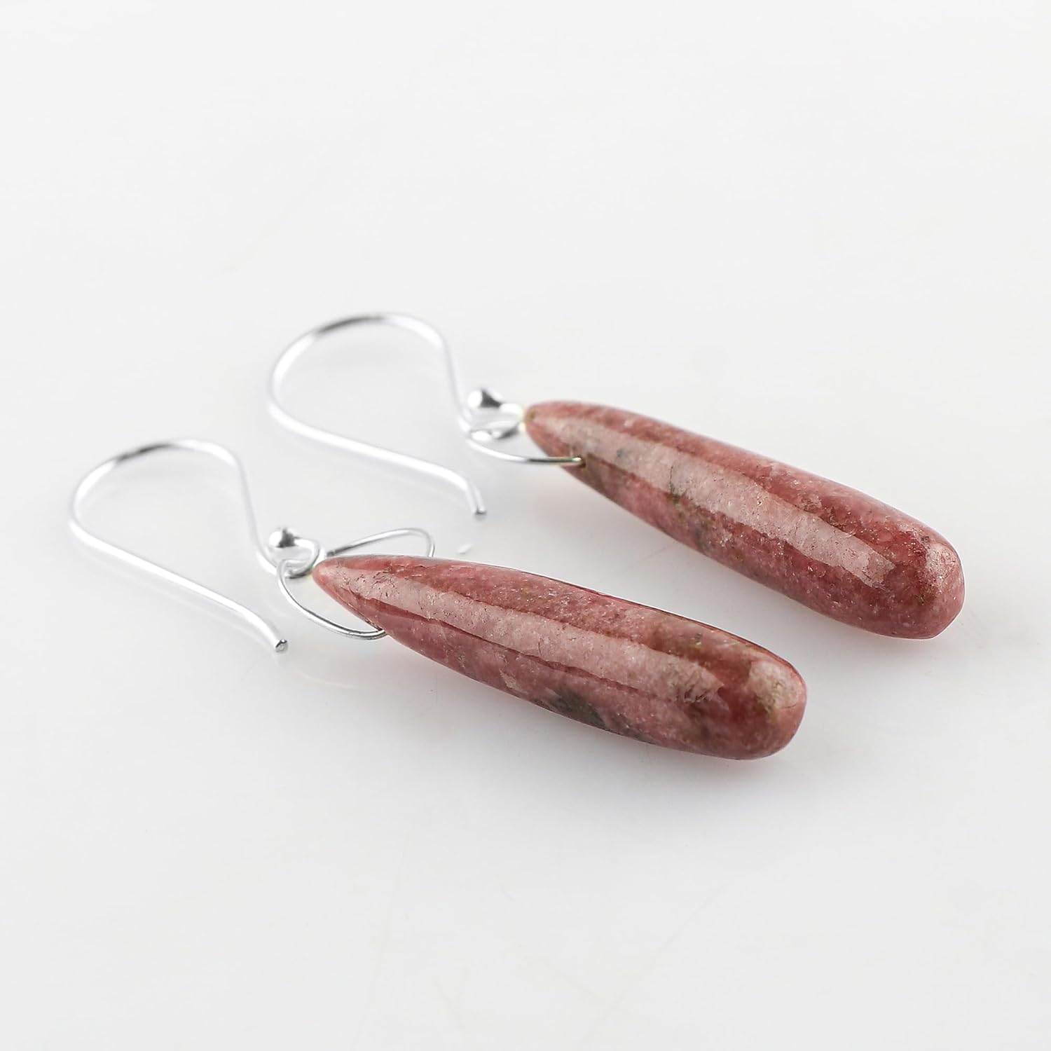 Natural Gemstones Dainty Earrings, 925 Sterling Silver, Crystals and Stones, Handmade, Bohemian, Birthstones, Earrings for Women, Christmas Gifts - Image 2