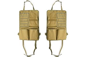 Rifle Holder for Truck, 2pcs Back Seat Gun Rack with Tactical Molle