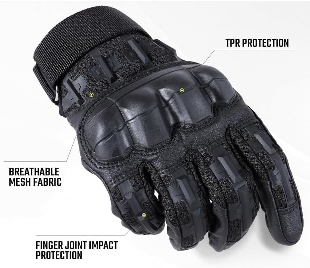 Ruck and Recon T actical Gloves for Men,Rubber Guard T actical Gloves,High Sensitivity Touch Screen Training Glove
