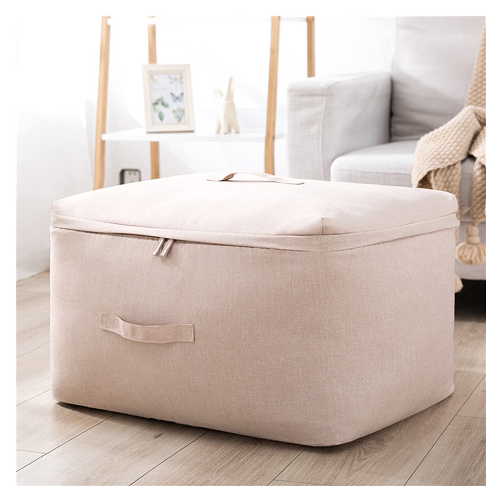 YWMEAC Self-Compression Packaging Storage Bags, Storage Bags for Clothes and Blanket/Beige/Xl 63 * 48 * 28Cm