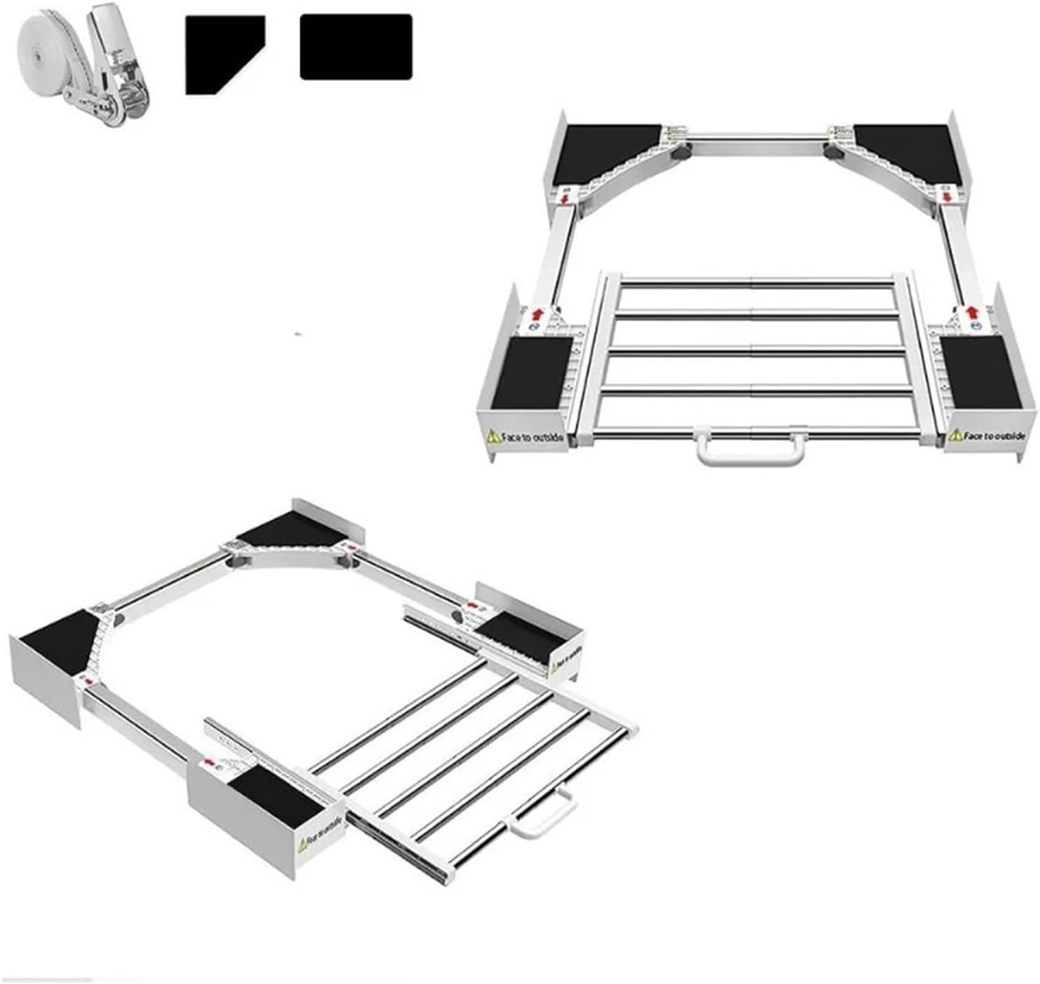 No Assembly Required Washing Machine Stacking Kit Universal Washer Dryer Stacking Rack Stand Base