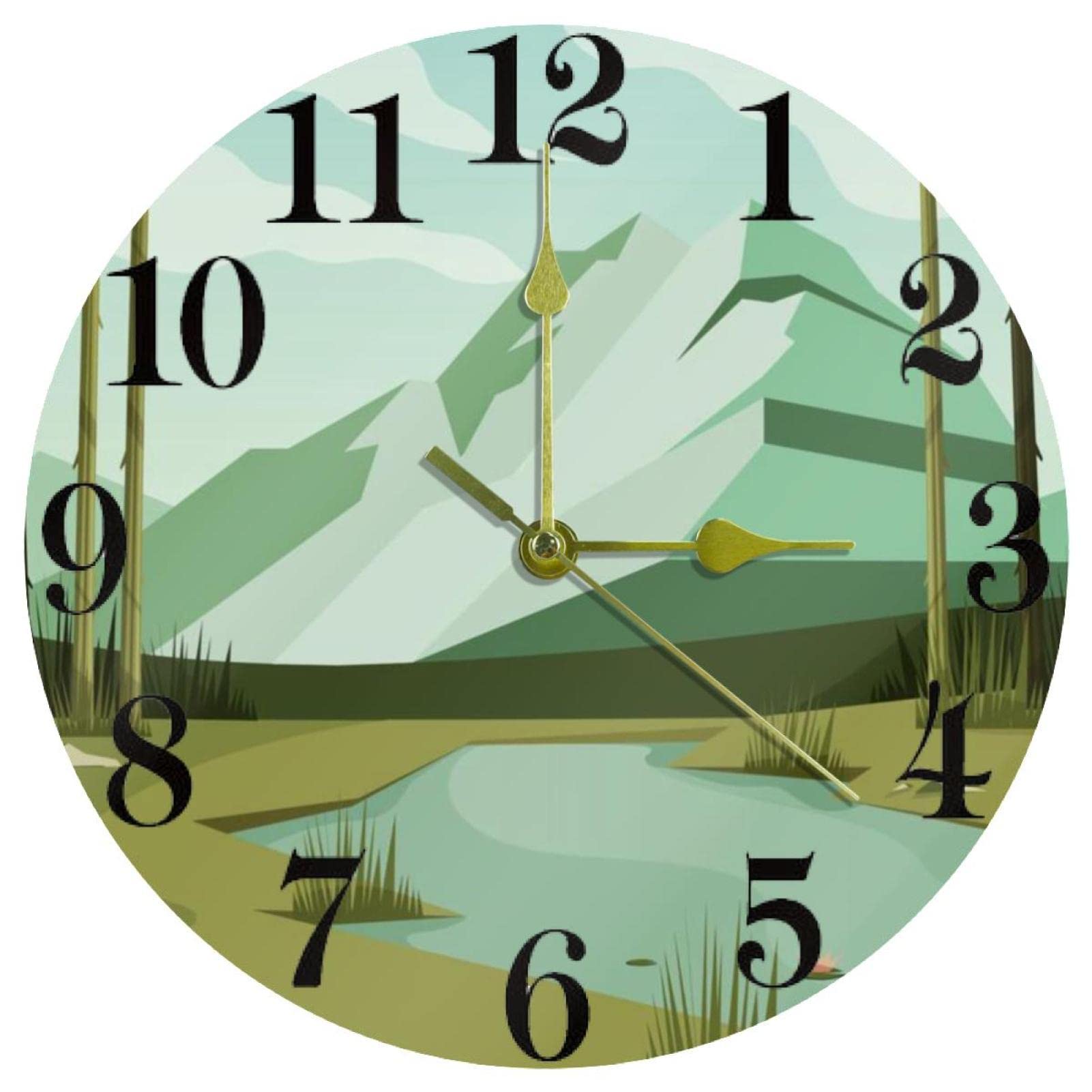 Horloge murale haut de gamme sans tic-tac - Mécanisme à quartz silencieux pour maison moderne