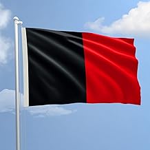 AOSTA VALLE D'AOSTA Flag 70 x 100 cm in Nautical Polyester 115 g/m² with Double Bend, Rope and Sheath. Suitable both In/Out Door