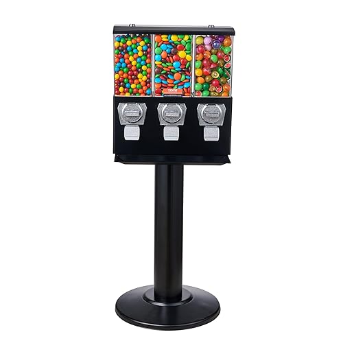 Miniatura 14 de VEVOR Máquina expendedora comercial, dispensador giratorio de cuatro compartimientos para chicles y dulces, banco de dulces accionado por monedas