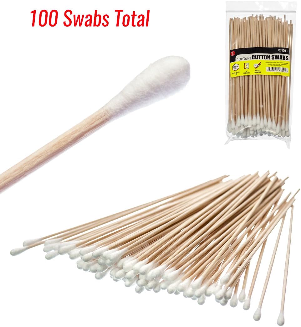 SE 6" Cotton Swabs (100 Count) - CS100-6 : Beauty & Personal Care