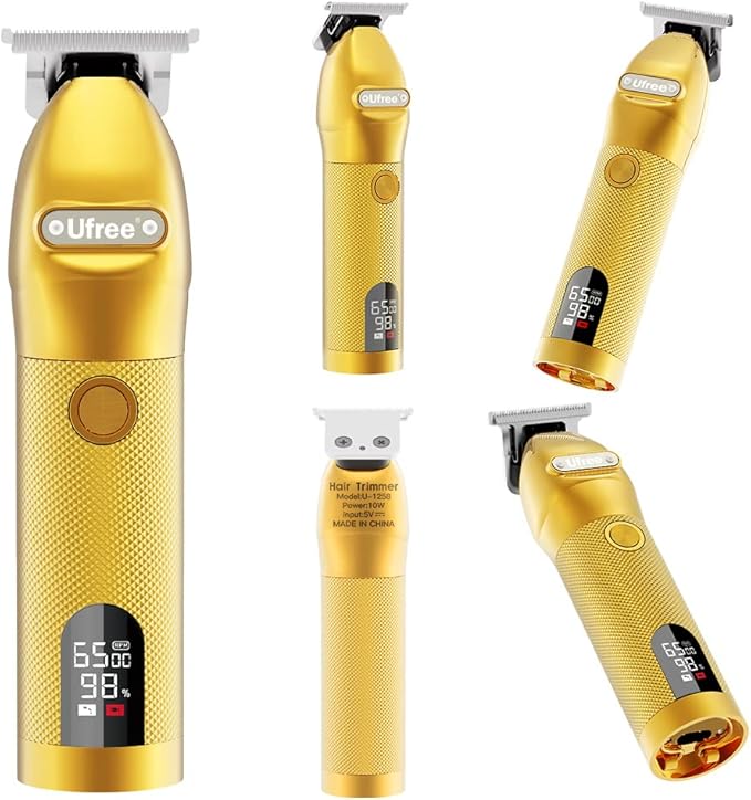 Ufree Professional T Blade Hair Trimmers Zero Gapped Hair Clippers for