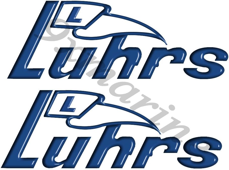 Luhrs Vintage Two Remastered Decals/Stickers for Boat Restoration Project. 10 inch Long