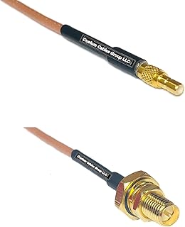 0.5 feet RG316 SSMB Male to RP-SMA Female O-Ring RF Pigtail Coaxial Cable