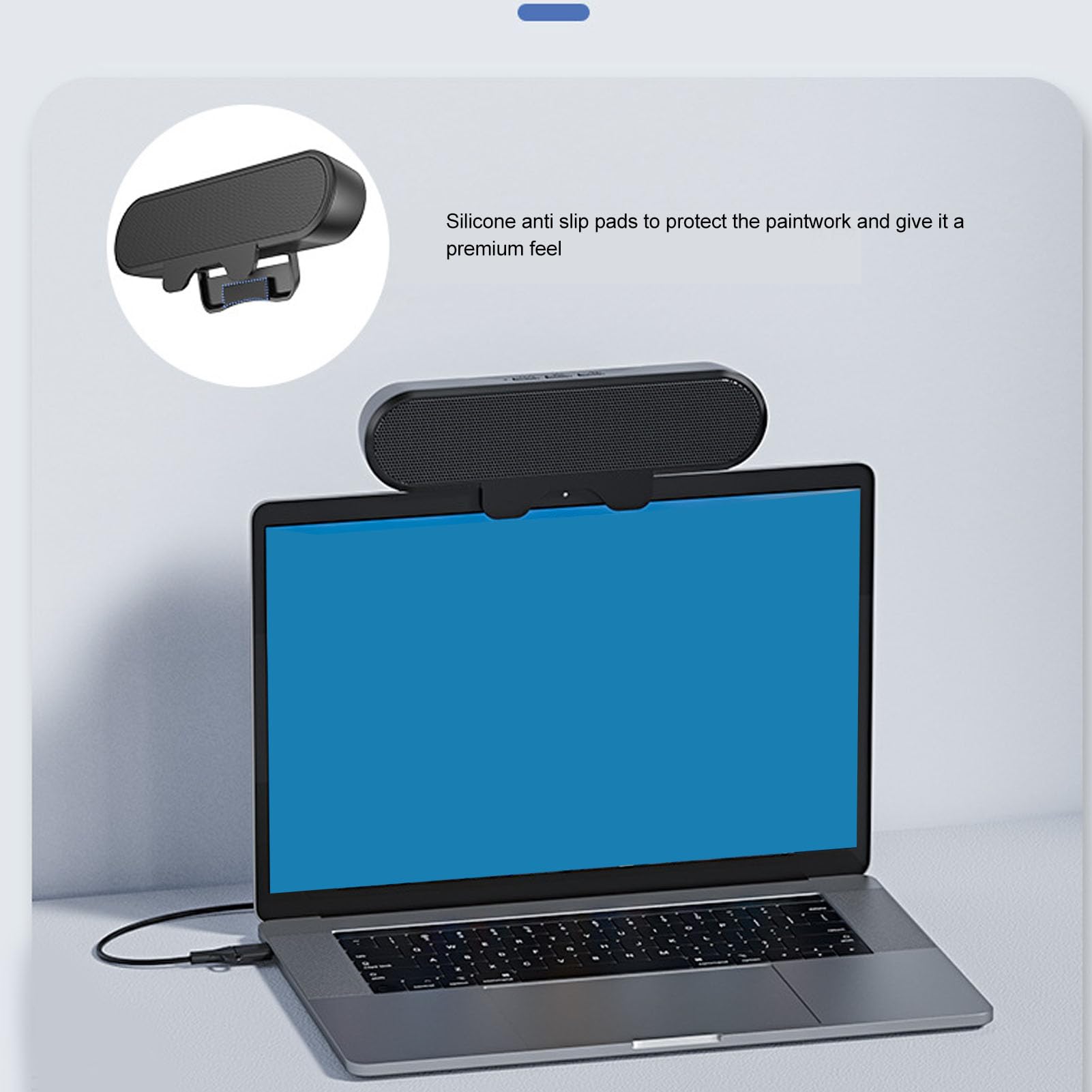 Altoparlanti per Computer per PC Desktop, Altoparlanti a Loud Sound Monitor Controllo del Volume Facilmente per i Monitor, con Adattatore da USB a USB