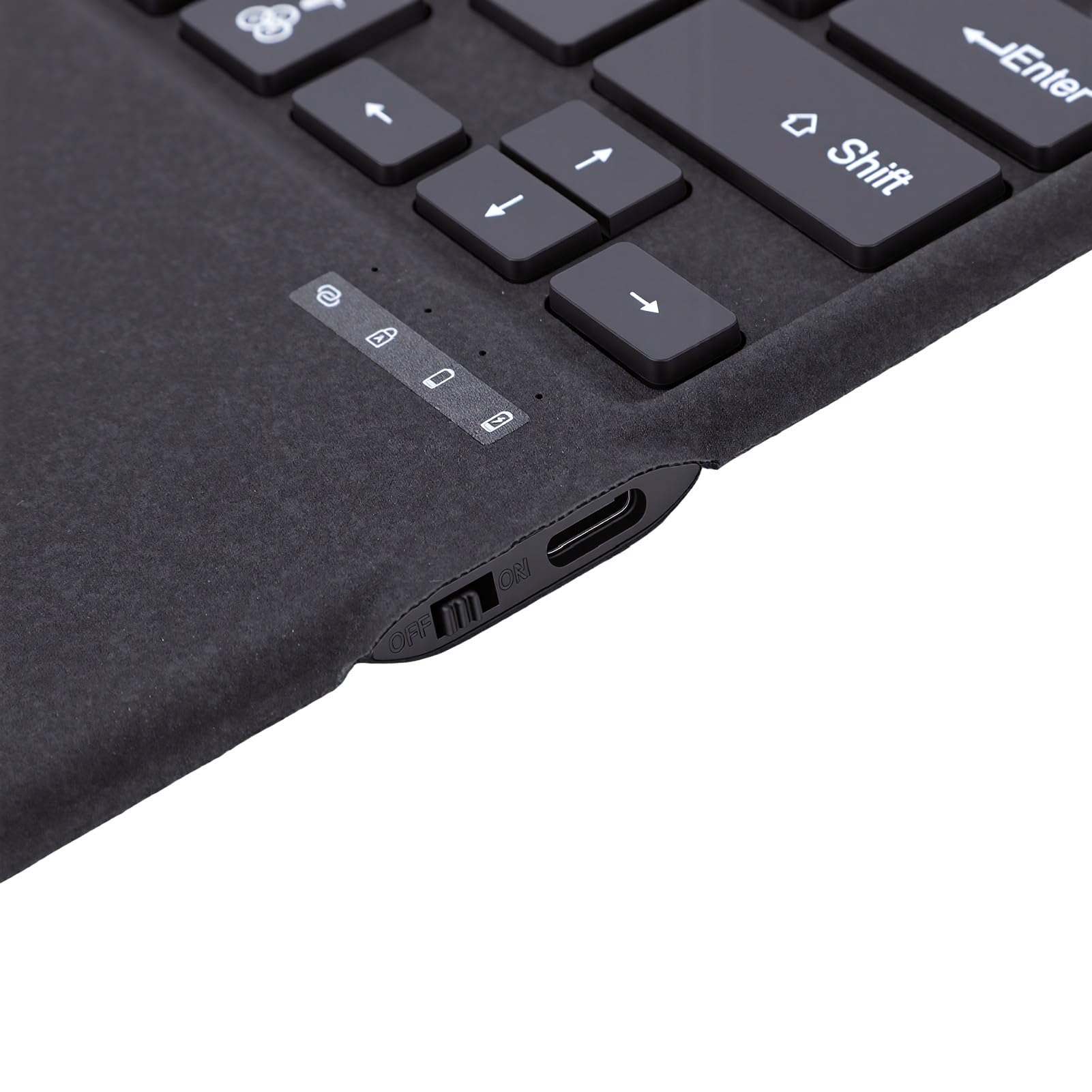 LICAEVEY Tastiera Bluetooth con Portapenne Magnetico | Touch pad retroilluminato a 7 colori, tastiera sottile ricaricabile per Pro 11 10 9 8 X