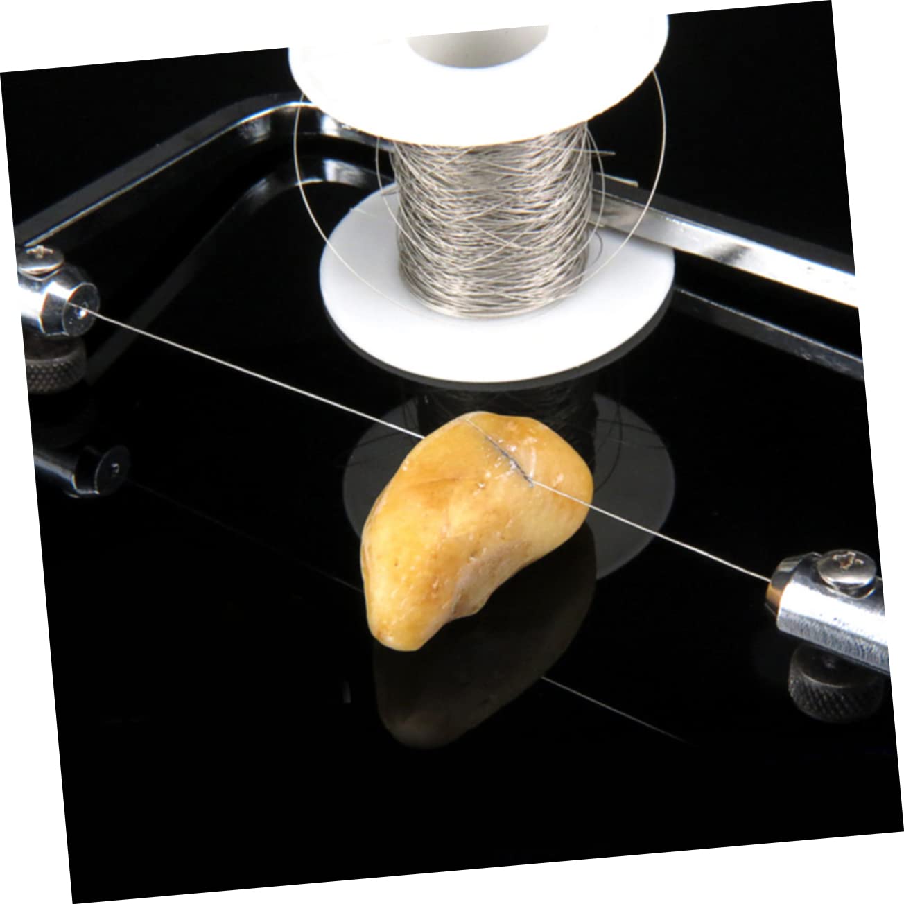 TEHAUX Emery Cutting String Durable for Precision Cutting of Jade Marble and Non Metal Materials for Crafts and DIY Projects