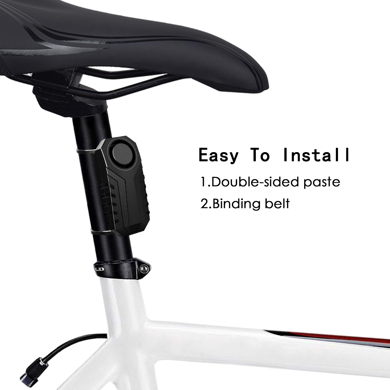 Nineleaf Drahtlose Fernbedienung Alarm für Fahrrad Elektrische Dreirad Tür Fenster Vibrationsalarm Intelligente Diebstahlsicherung Alarme Wasserdicht, Packung mit 4
