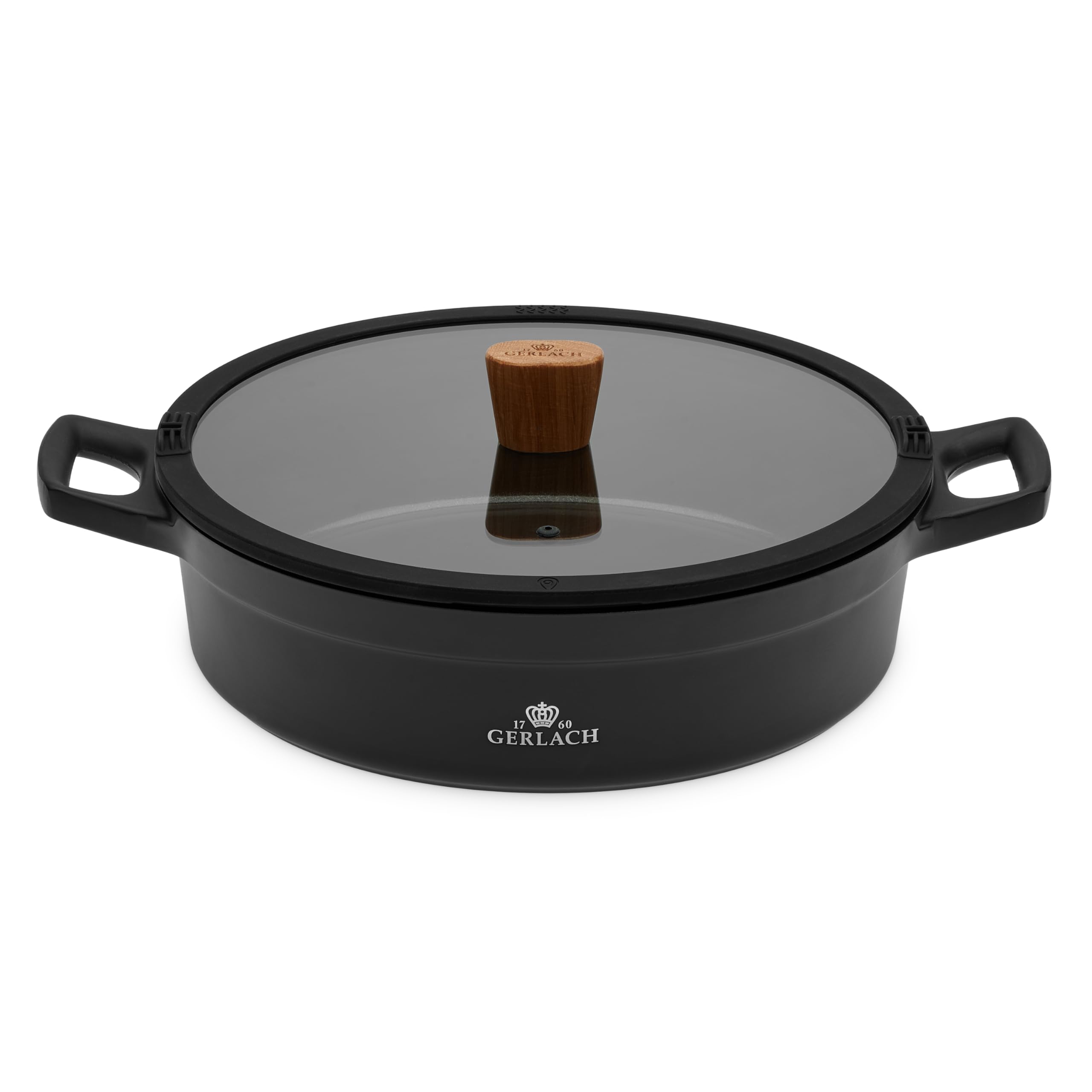Gerlach Natur Garnek Indukcja Powoka Ceramiczna Trójwarstwowe Dno Do Kuchenki Gazowej Elektrycznej Ceramicznej Piekarnika 28 cm