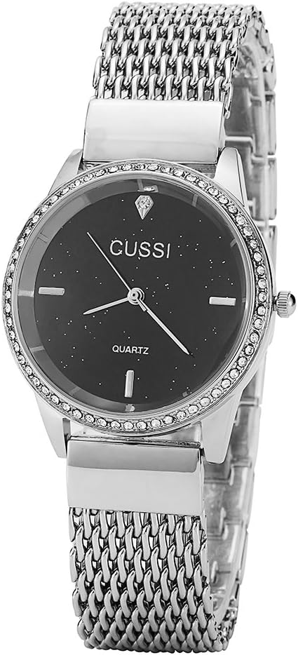 Ladies Star Mesh Bracelet Dress Wrist Watch for Women - Female Gold, Rose Gold, Silver