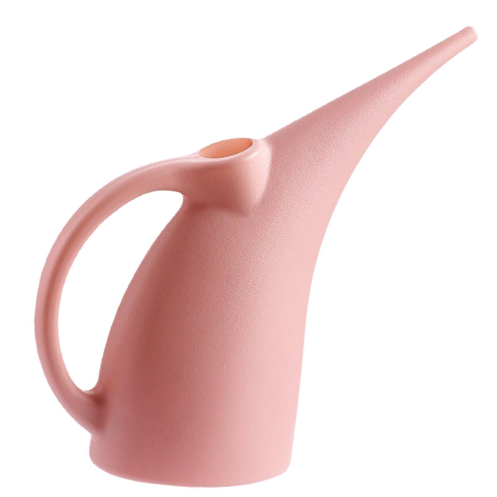 Konewka do roślin domowych, mały dzbanek ogrodowy, kwiat z długimi ustami, praktyczne narzędzia dla, urządzenia podlewania(Pink,S)