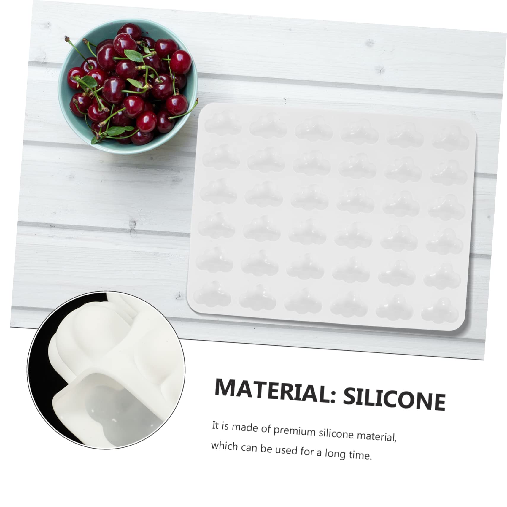 MAGICLULU 5piezas Molde De Reutilizable Para Chocolate y Dulces Molde De Nubes De Cavidades Para Hacer Juguetes De Gelatina y Snacks Congelados