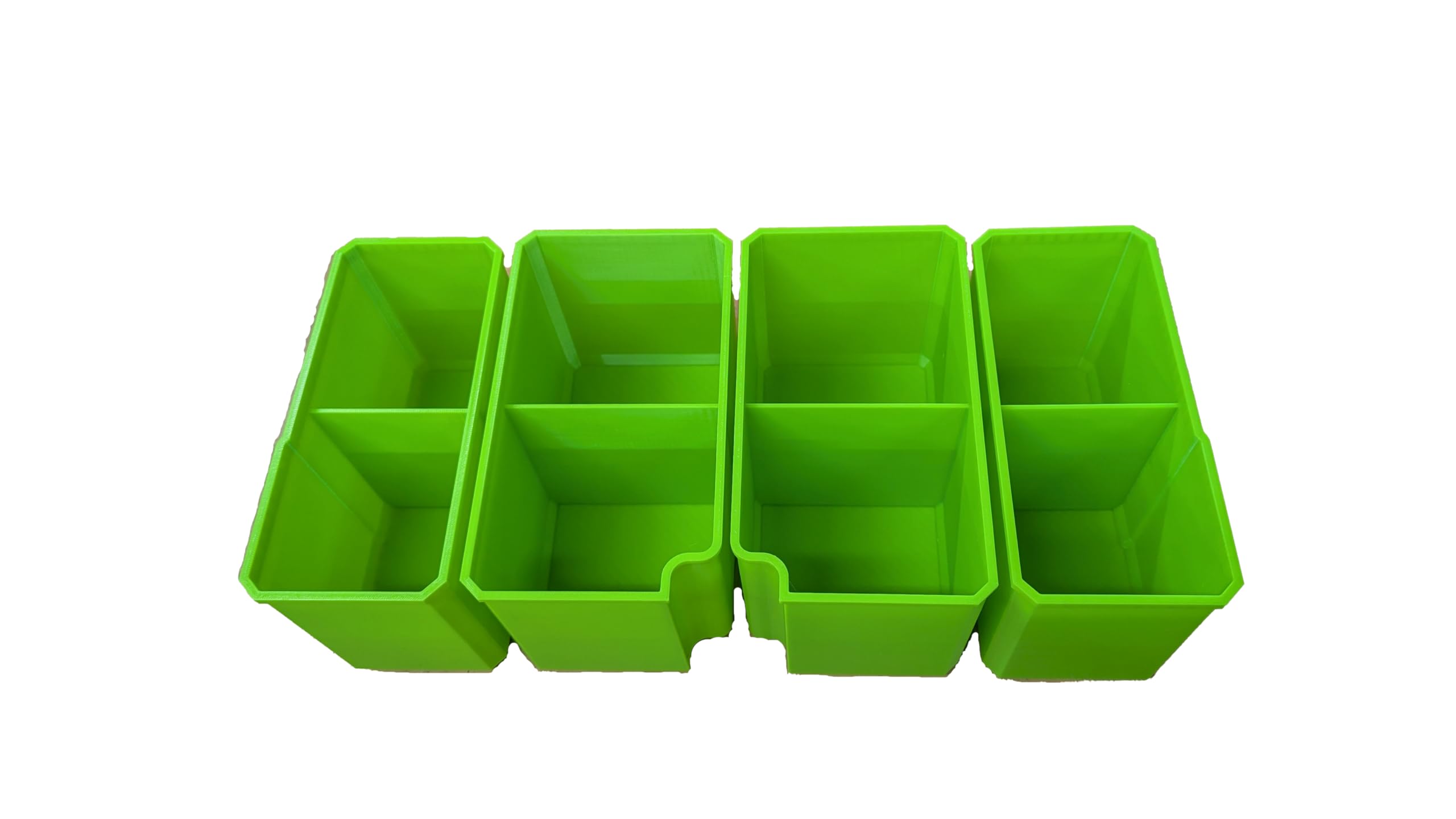 Full-Depth Bin Set for Milwaukee Deep Packout 48-22-8432, Made in the USA, Multiple Colors Available (NEON GREEN)