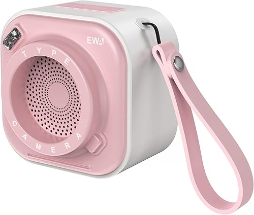 Miniatura 9 de EWA Altavoz Bluetooth pequeño A110 con sonido estéreo fuerte, altavoz inalámbrico portátil con linterna, tiempo de reproducción de 12 horas, tarjeta
