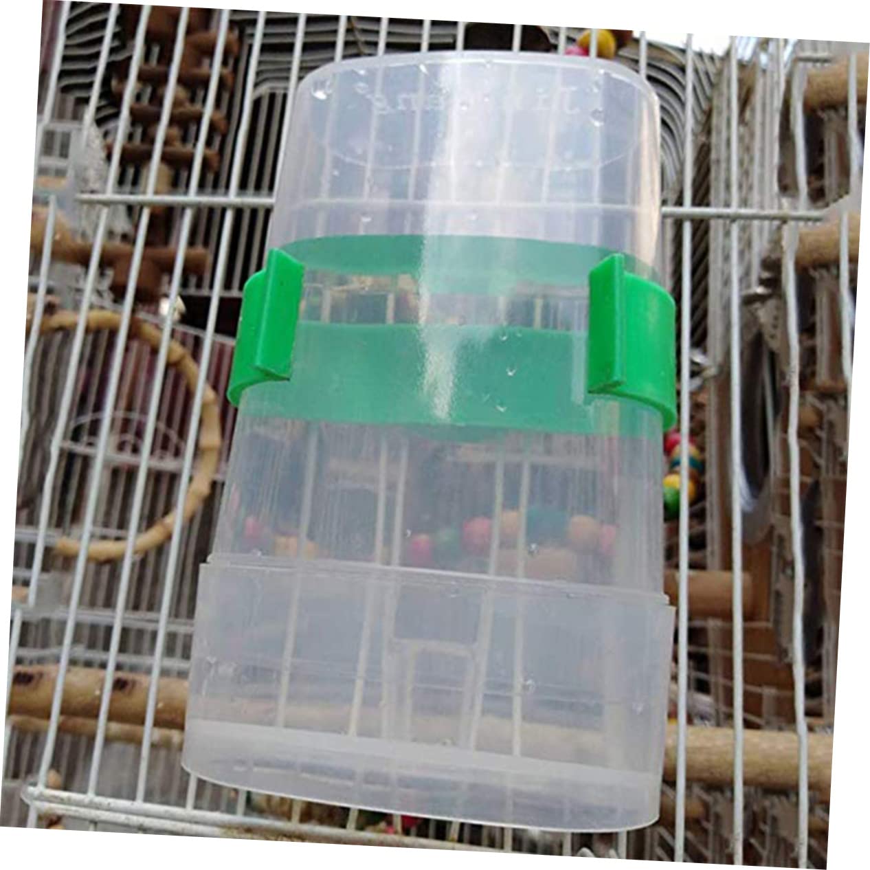 Yardwe 3 Set Di Mangiatoie Automatiche Per Uccelli Bottiglie Di Plastica Per Bere Per Pappagalli Parrocchetti Calopsitte Design Semplice 2 Pezzi * 3