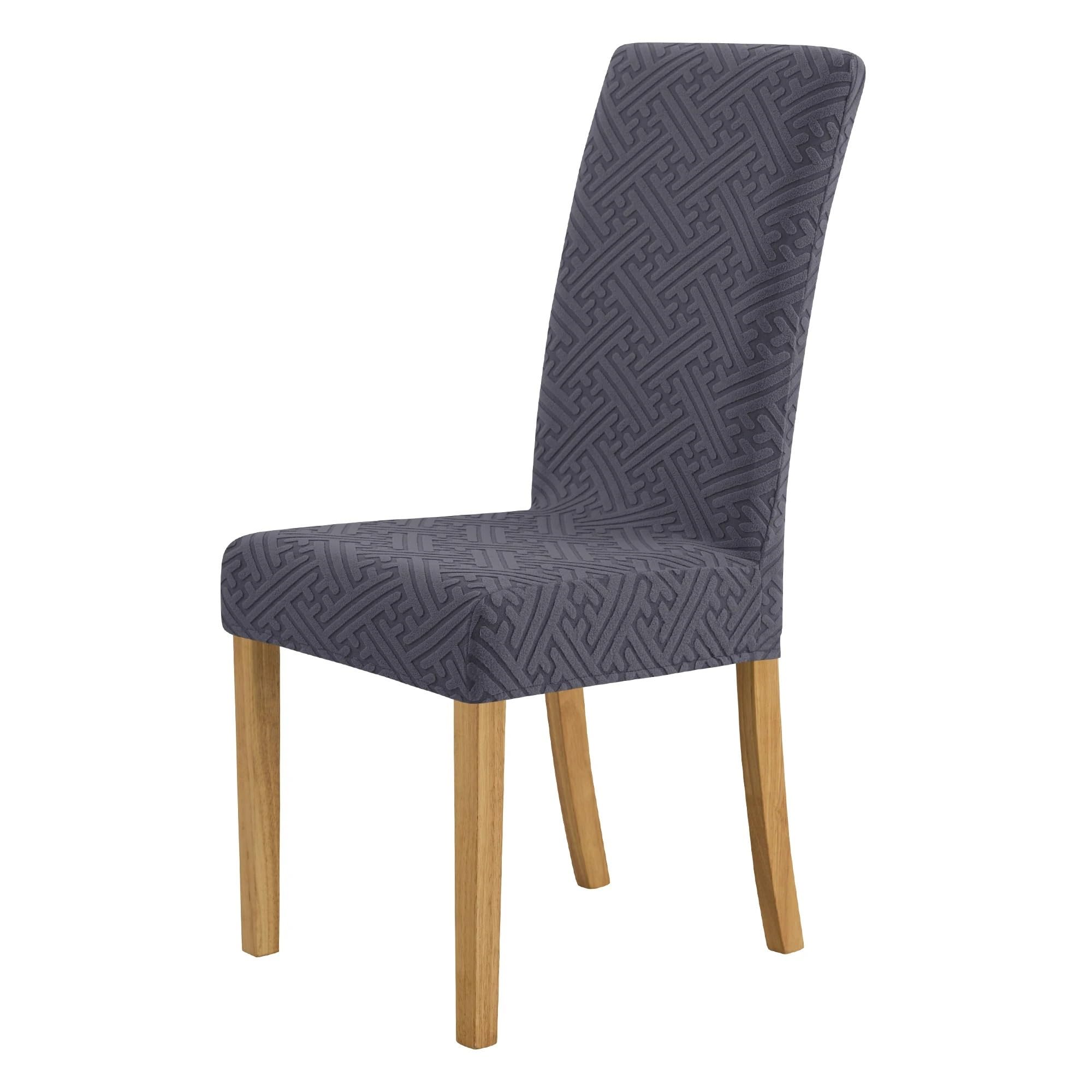 RYQZHHY Chair Cover Elastic Jacquard Chair Cover For Dining Room Thick Dustproof Slipcover
