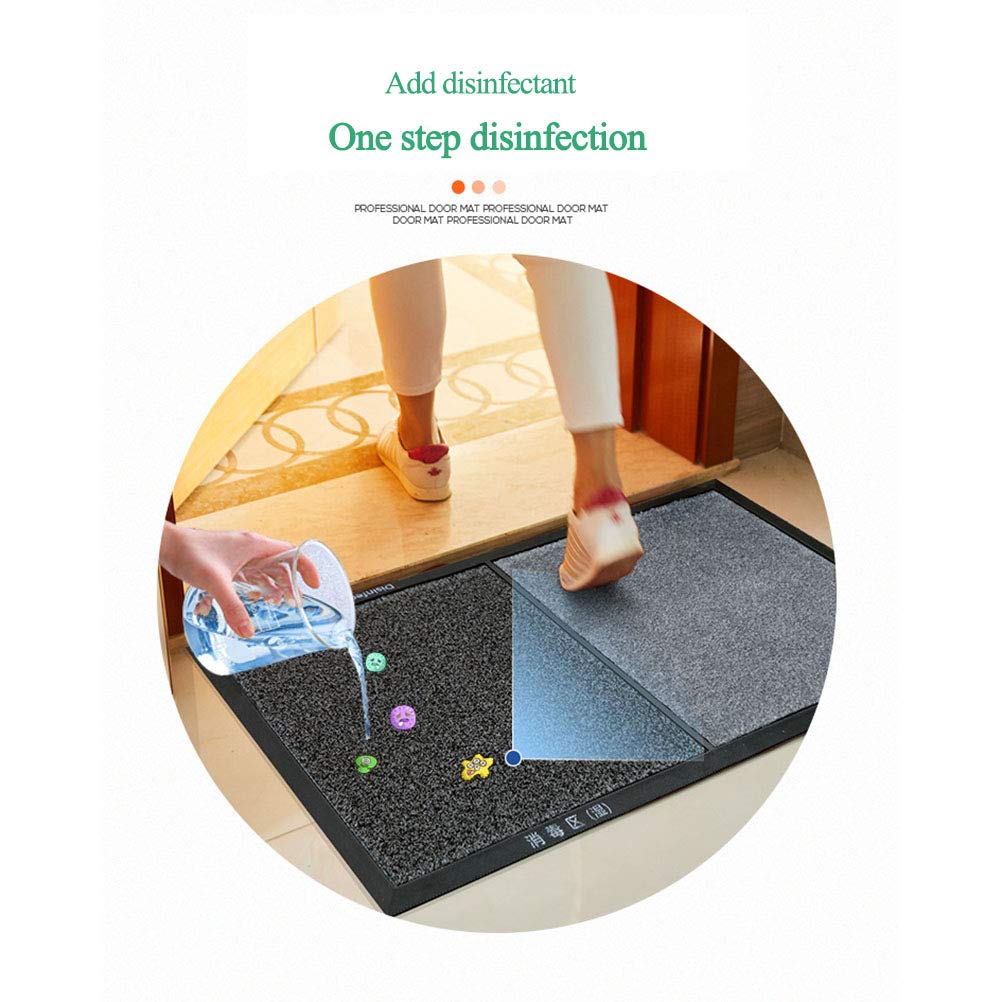 Desinfektionsmatte, Super Absorbent, Desinfektionsmatte, Rutschfeste Matte für Haus und Hotel, Braun, Mittelgroß