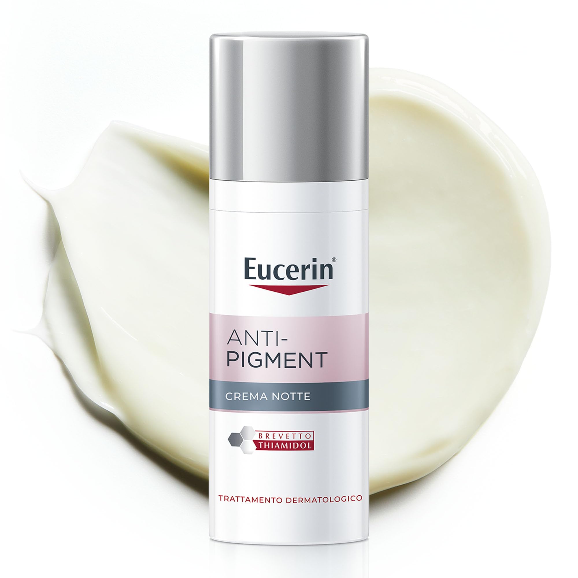 Eucerin Anti-Pigment Crema Viso Notte 50 ml, Crema antimacchie viso per una pelle rigenerata durante il sonno, Formula arricchita con Thiamidol e Dexpantenolo per tutti i tipi di pelle