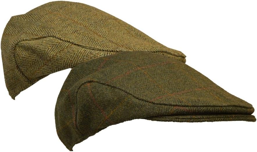 Walker & Hawkes - Damen-Schirmmütze im Baker Boy-Stil - Tweed im Country-Design - Muster mit rosa Streifen - Größe XS (56cm