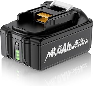8000mAh 18 Volt Battery Replacement for Makita 18V Battery Compatible with BL1860B BL1850B BL1840B BL1830B BL1815B Batteries