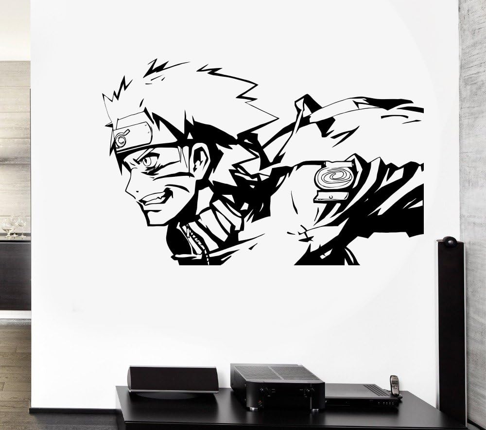 Naruto Kakashi Obito Super Hero Wall Decal Vinyl Sticker Decor Modern