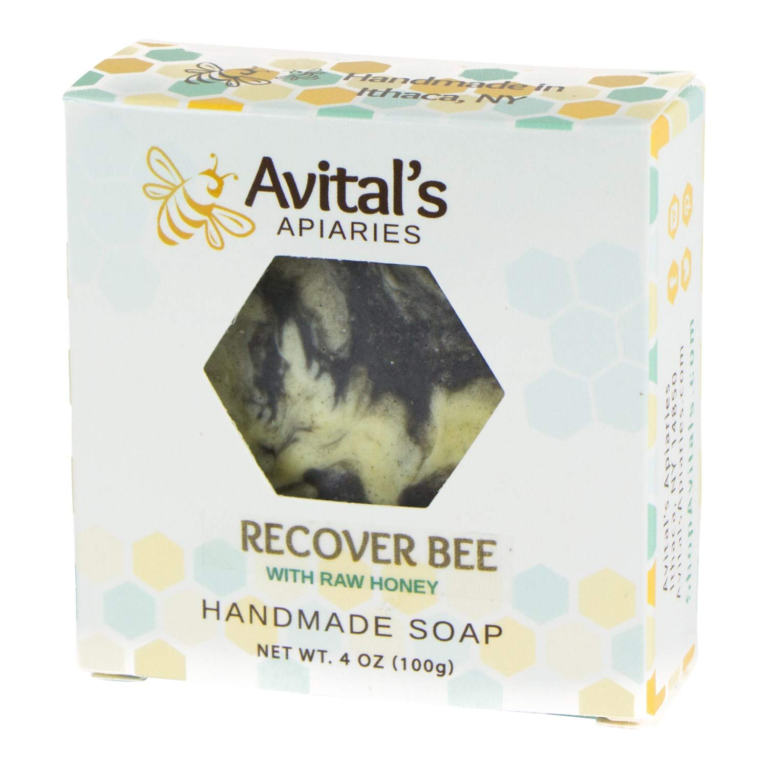 Recover Bee Bar Soap with Black Icelandic Sand 2-pack