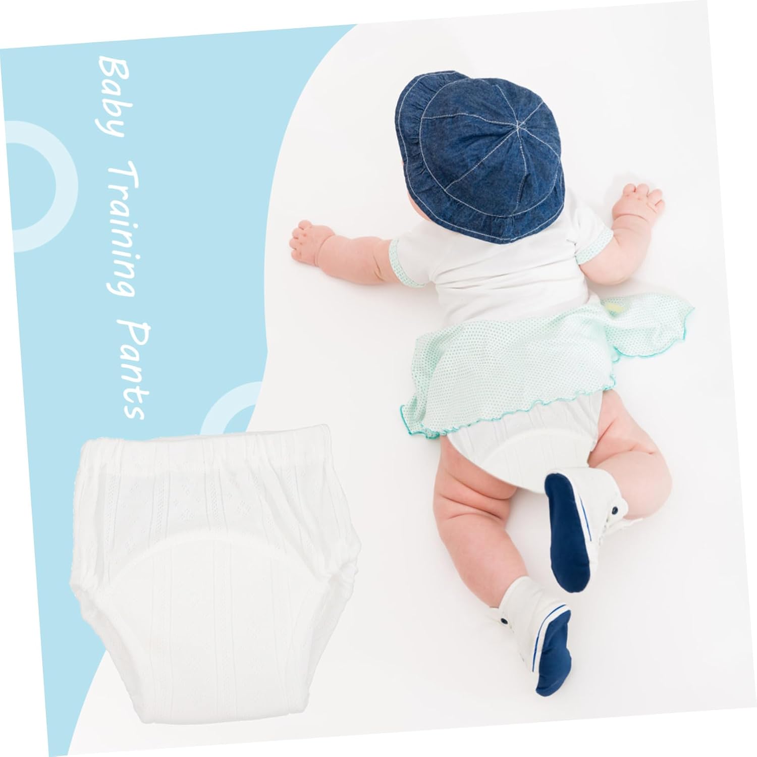 FAVOMOTO 5pcs Boy Girl Training Underwear Boys Washable Cotton Potty Training Pants Elastic Side Newborn