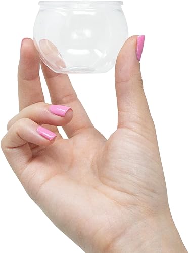 Miniatura 2 de Paquete de 48 mini tazas de postre de 3 onzas con cucharas de parfait de grado profesional reciclable de plástico transparente desechable para