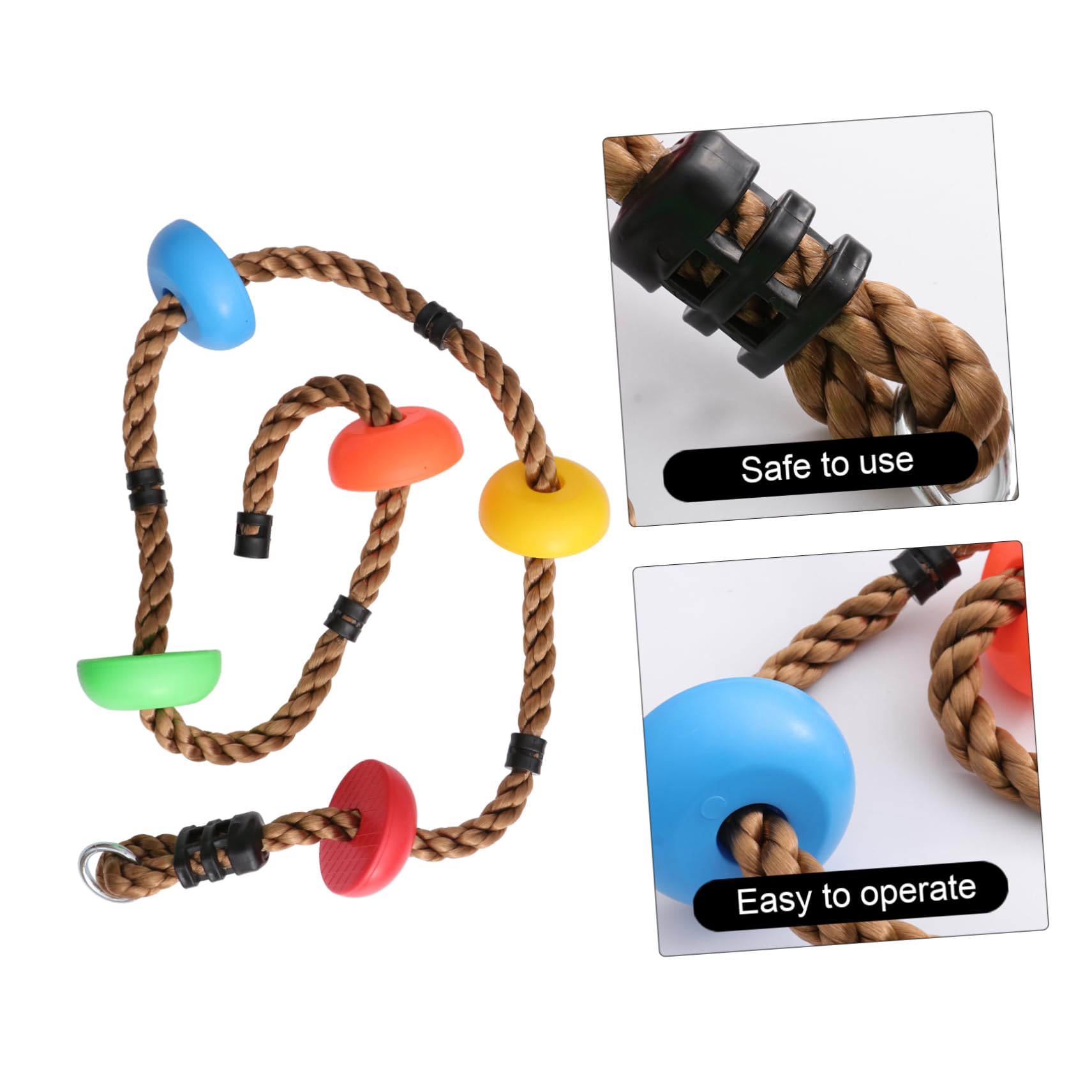 BESPORTBLE 1Pc Swing Safe Outdoor Climbing Rope Disc for Heavy Duty Design for Backyard Fun Smooth Edges for Safety for Playgrounds and Sports Development