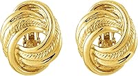 Vista 1 de Gold Silver Love Knot Clip On Earrings for Women, Fashion Clip On Earring No Pierced Earring