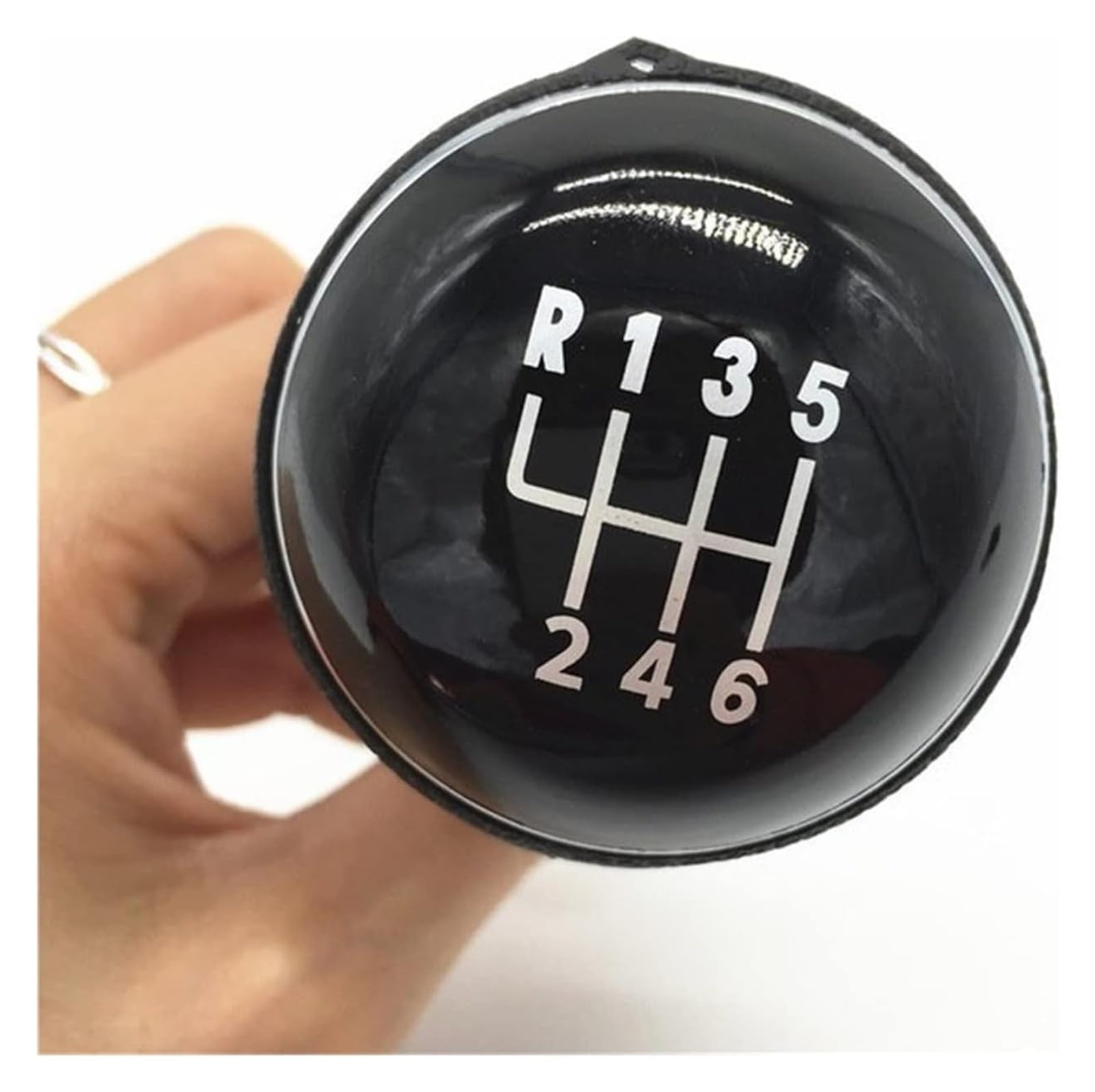 UTONGMU Manual Gear Shift Knob for VW for Passat B7 2011-2015 Gear Shift Knob Lever Shifter Stick Gaiter Boot Cover Collar(Gear Knob 6 Speed)