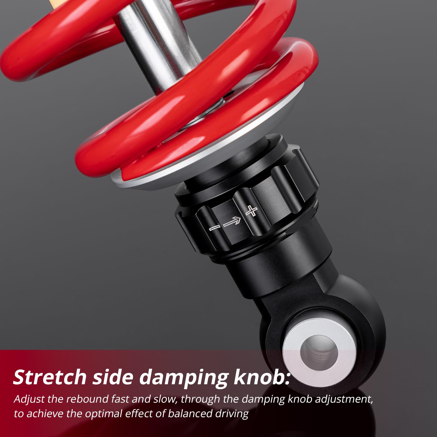 OUMURS Pair Adjustable Front Air Shock Absorber 505mm Compatible