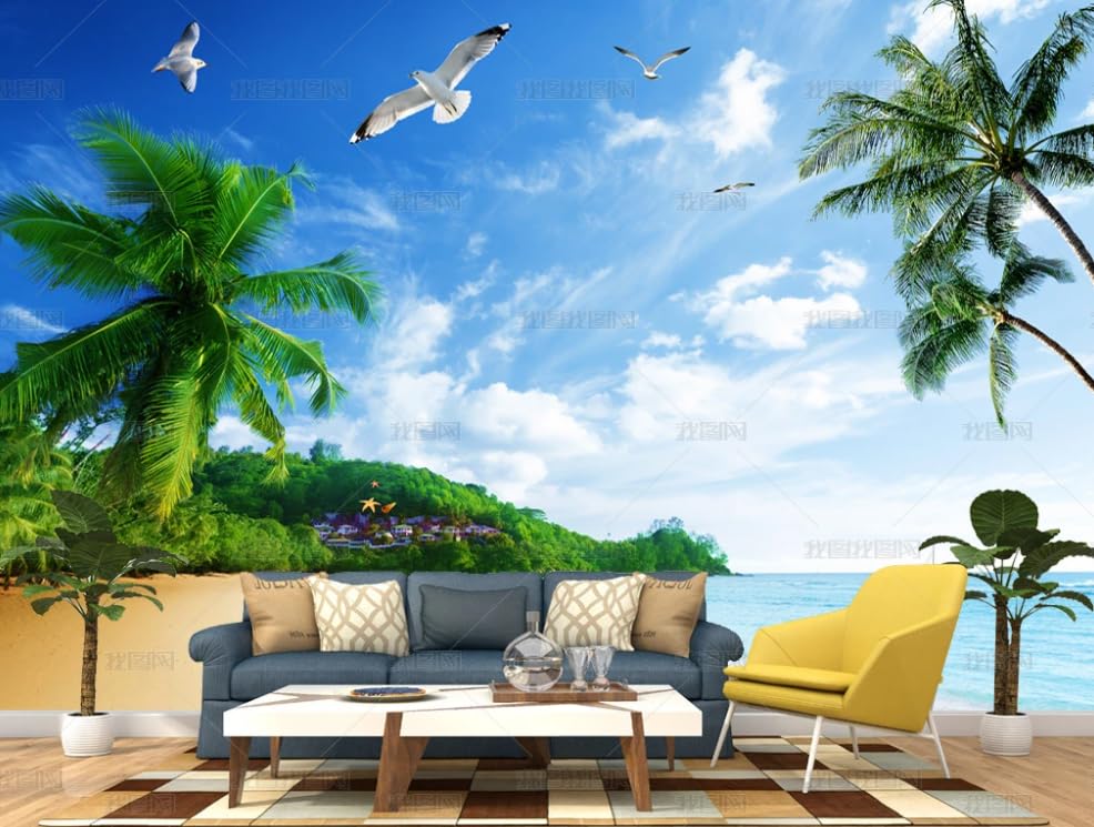 Poster géant mural bord de mer pour créer une ambiance évasion dans un restaurant