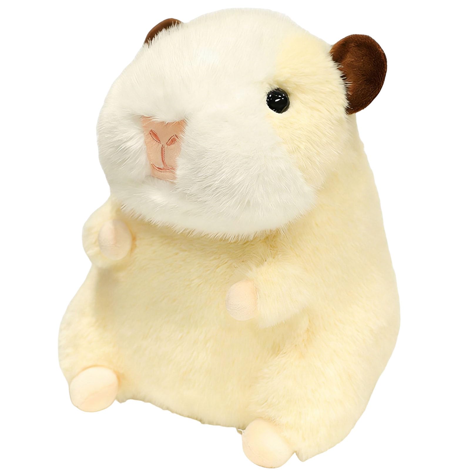 Plüschtier, Niedliches Meerschweinchen-Plüschtier, weiches molliges Hamster-Stofftier, Kuscheltier for Mädchen und Jungen(Beige,26cm)