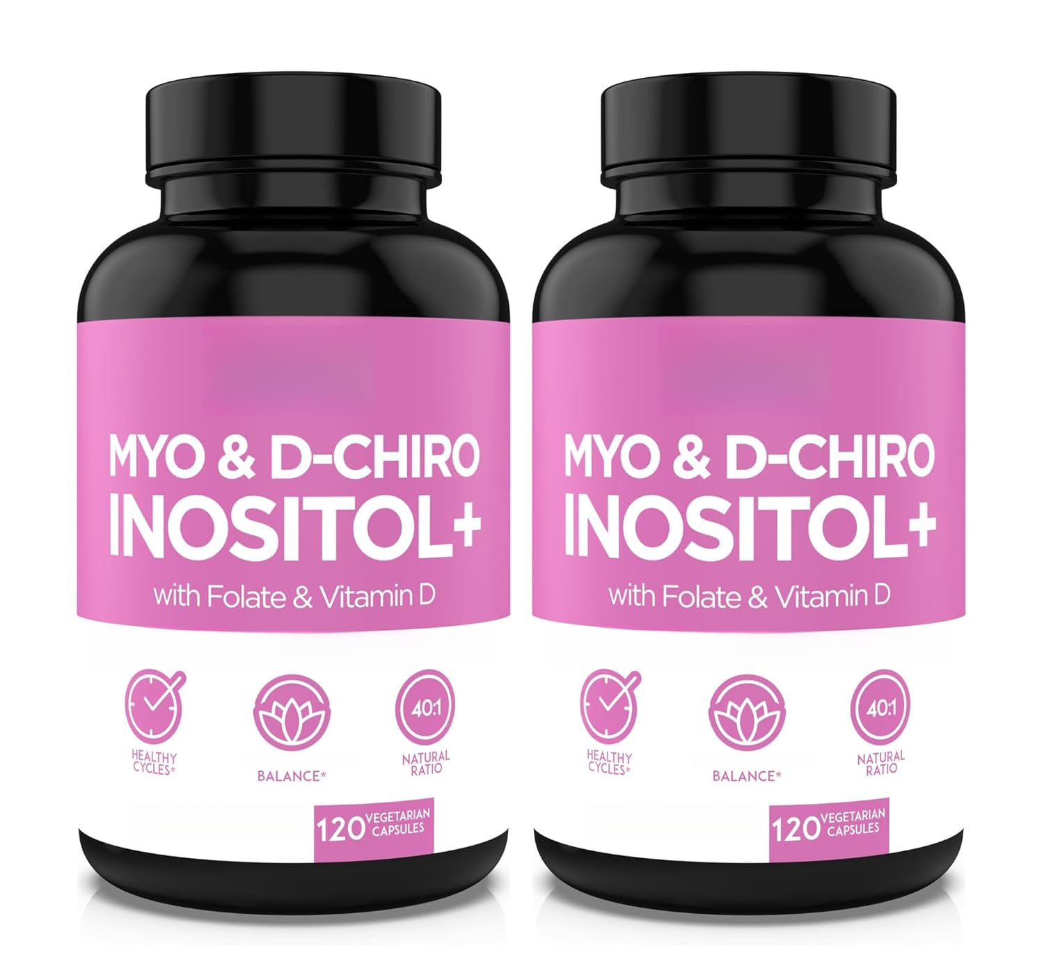 inositol para mujeres, ácido fólico y vitaminas,2 unidades