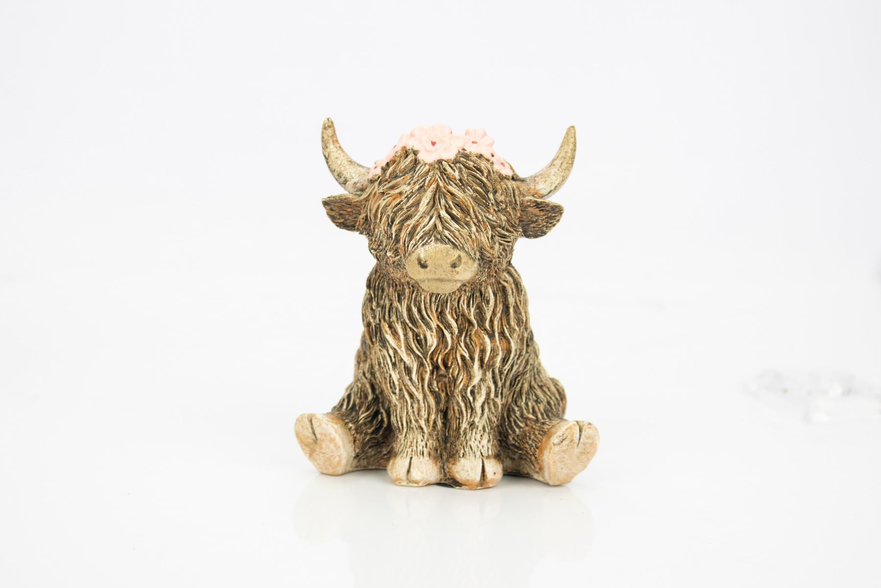 Healthy Living Direct Highland Cow Ornament - Flower Headband
