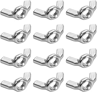 sourcing map 14-20 Wing Nuts, Carbon Steel ...,