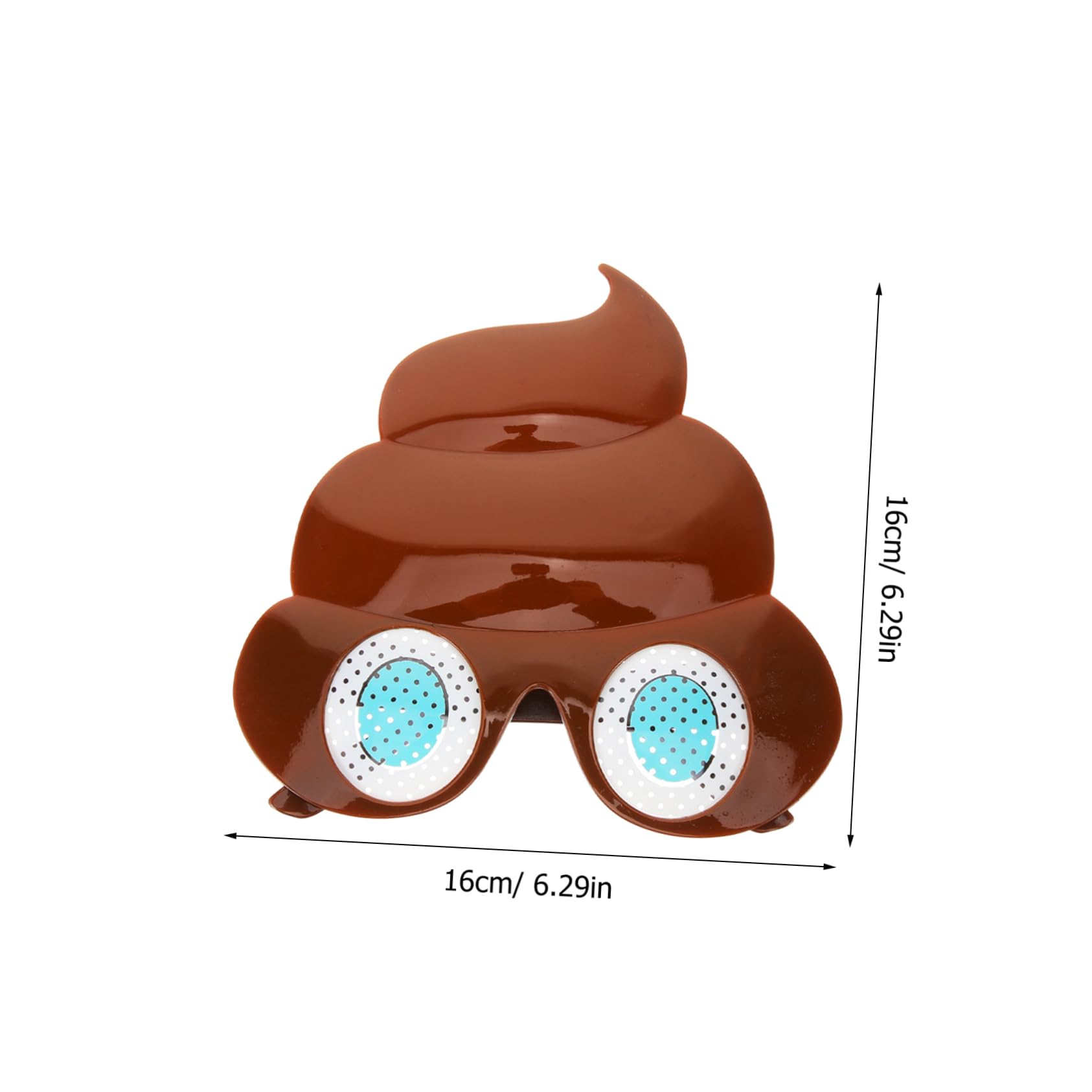 Homoyoyo Trendy Sunglasses in Funny Design for Men Party Glasses Creative Poop Shape for Photo Accessories