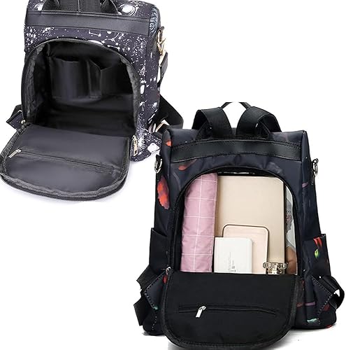 Miniatura 11 de Mochila para mujer, impermeable, antirrobo, bolsa de viaje, estiloA , L, Mochila
